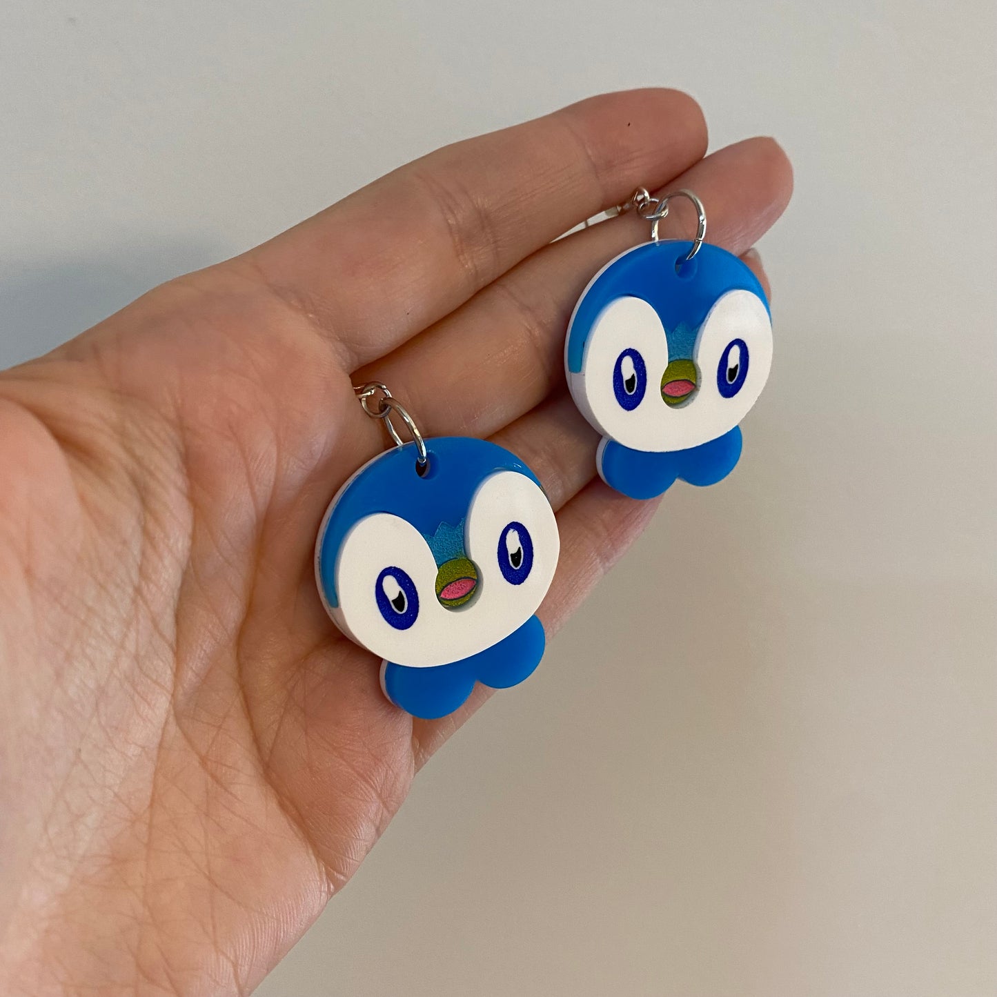Piplup Acrylic Earrings