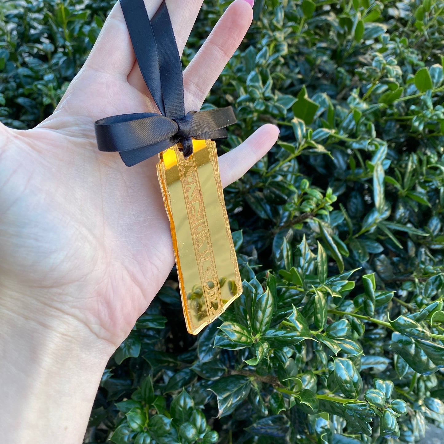Gold Pressed Latinum Acrylic Mirror Ornament