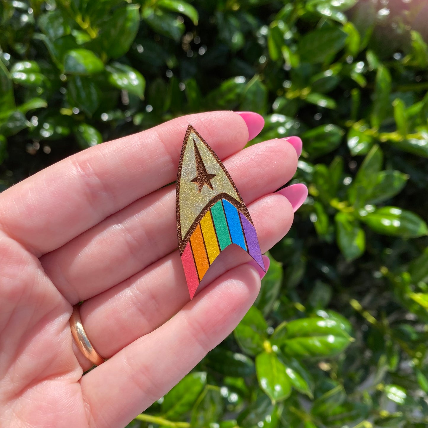 Delta Pride Wood Pins