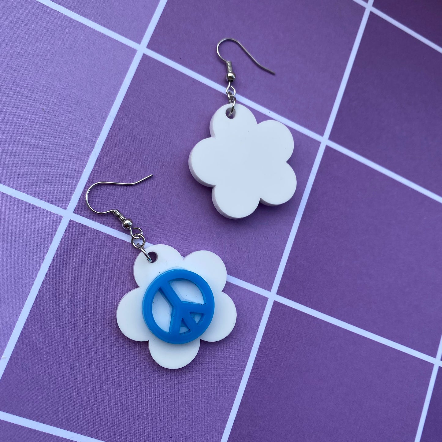Flower Power Trio Acrylic Earrings