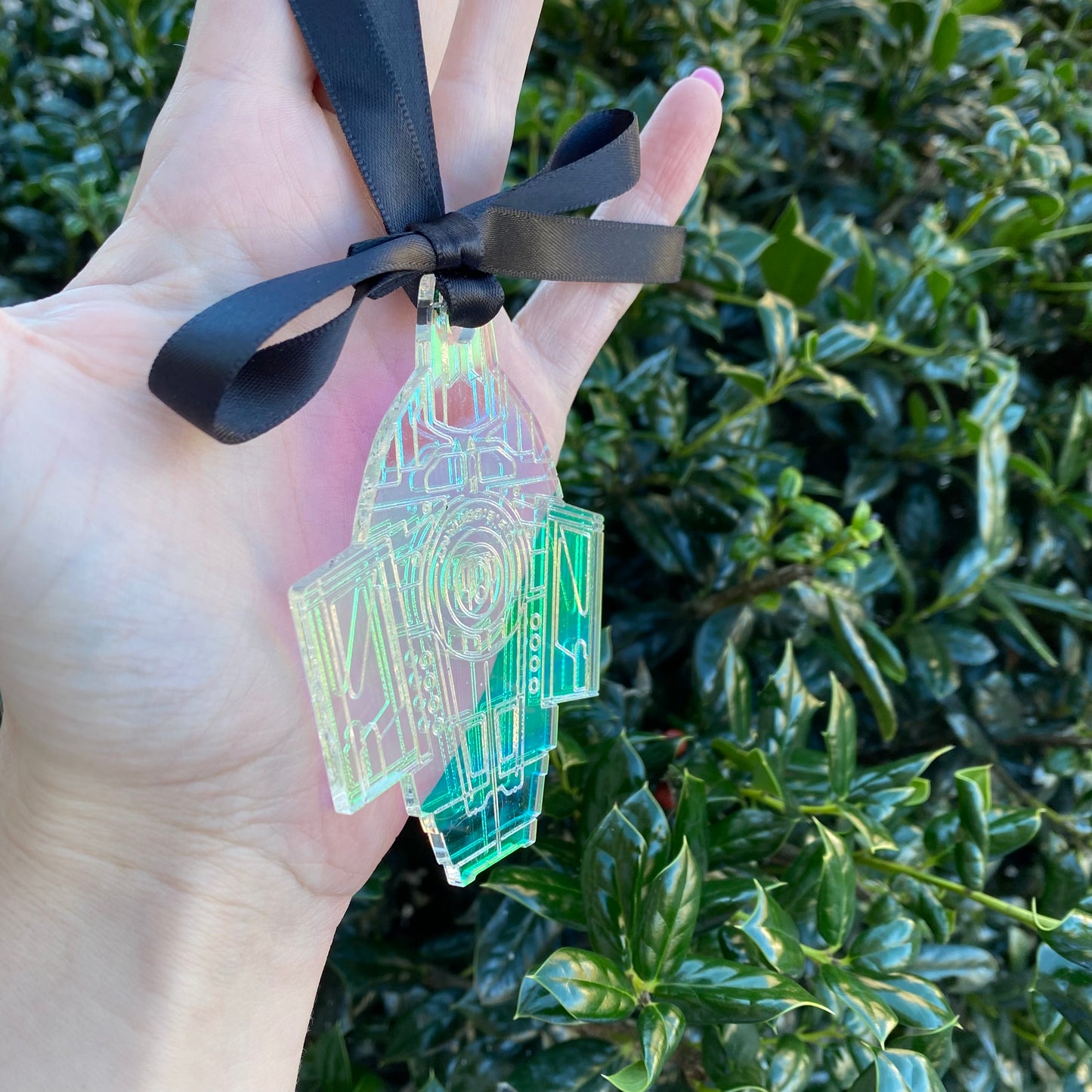 Defiant Iridescent Acrylic Ornament