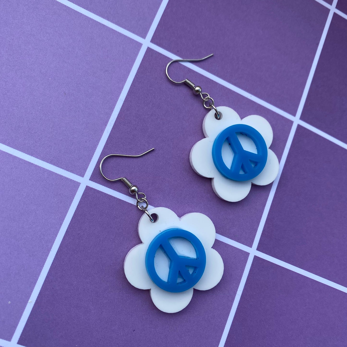 Flower Power Trio Acrylic Earrings