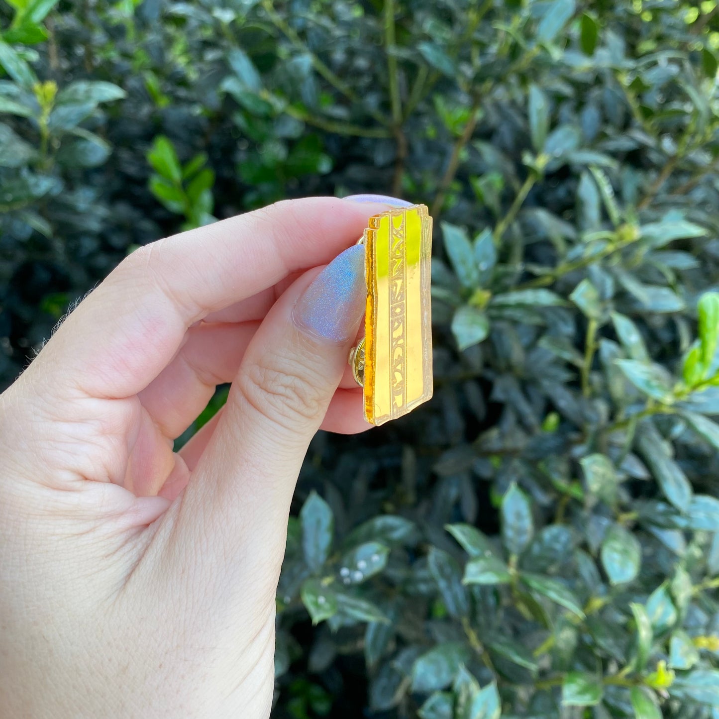 Gold Pressed Latinum Acrylic Pin