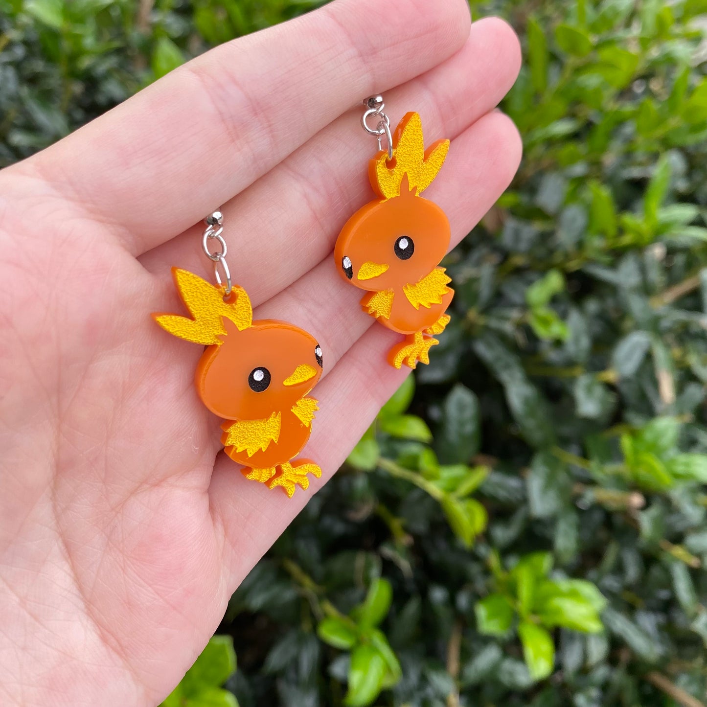 Torchic Acrylic Earrings