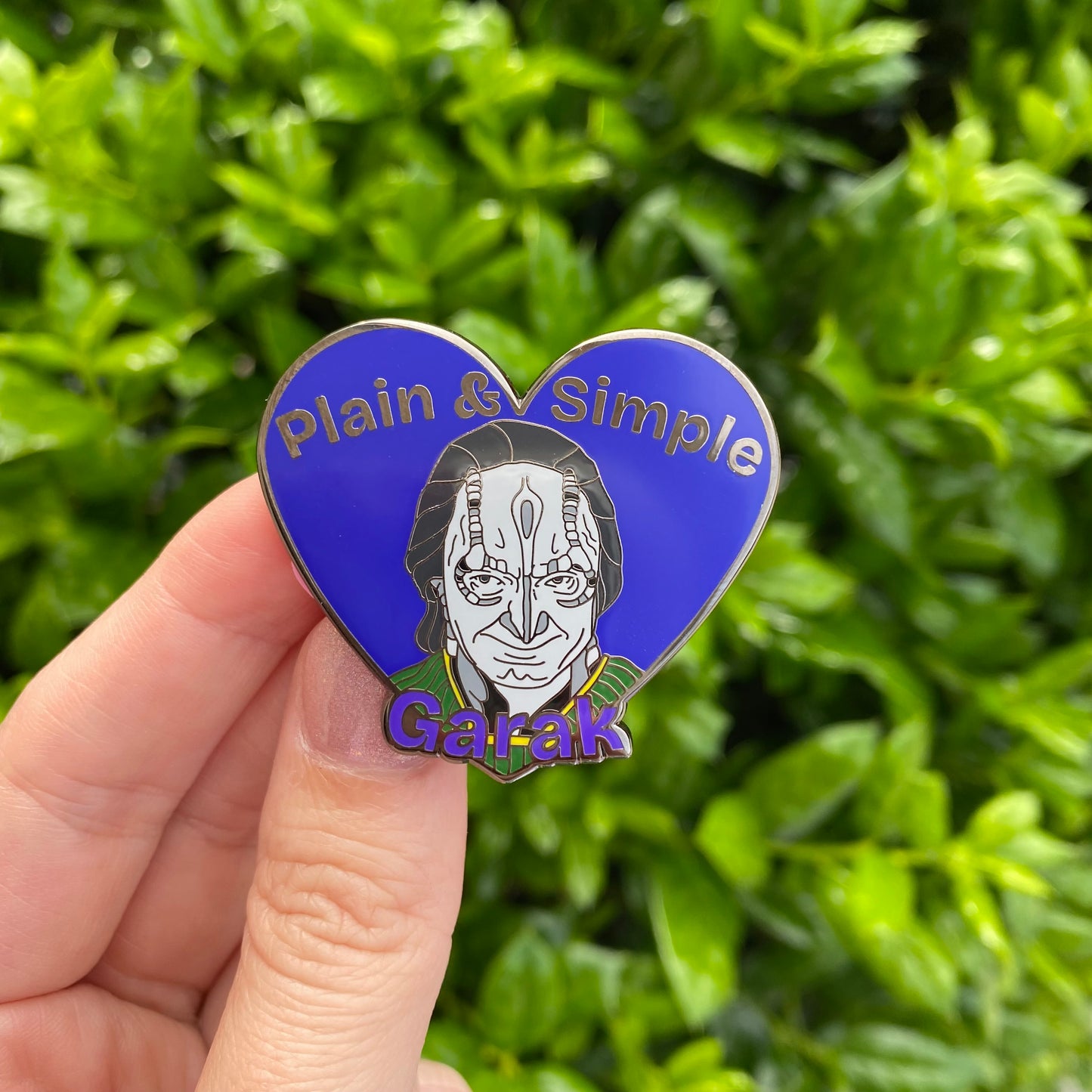Plain & Simple Garak Enamel Pin