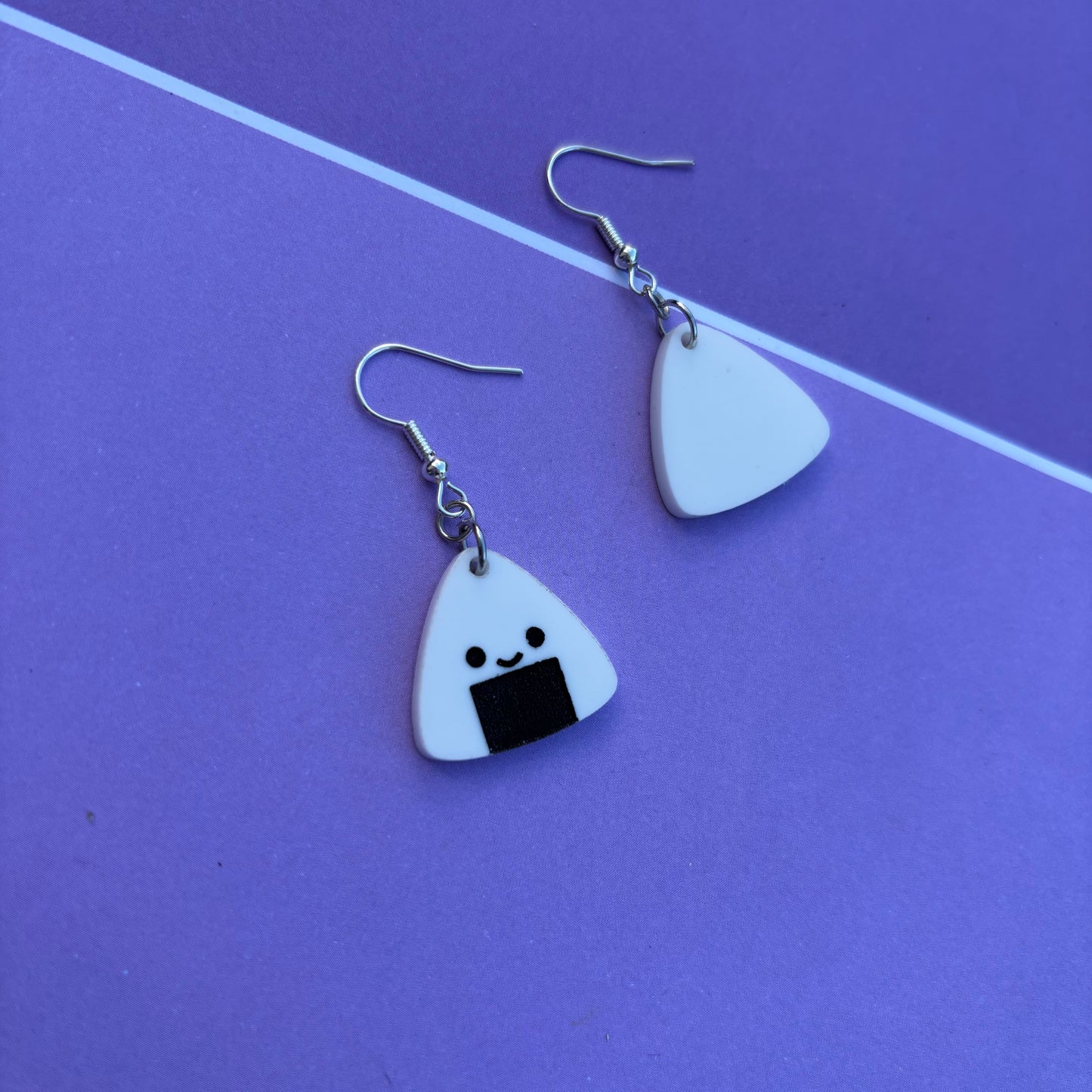 Happy Onigiri Acrylic Earrings