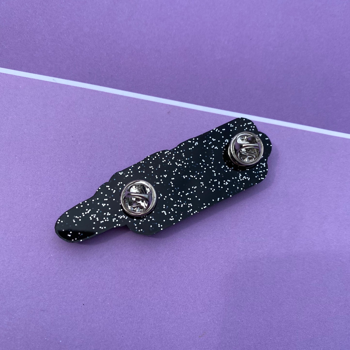 EnterPRIDE With Glitter Acrylic Pin