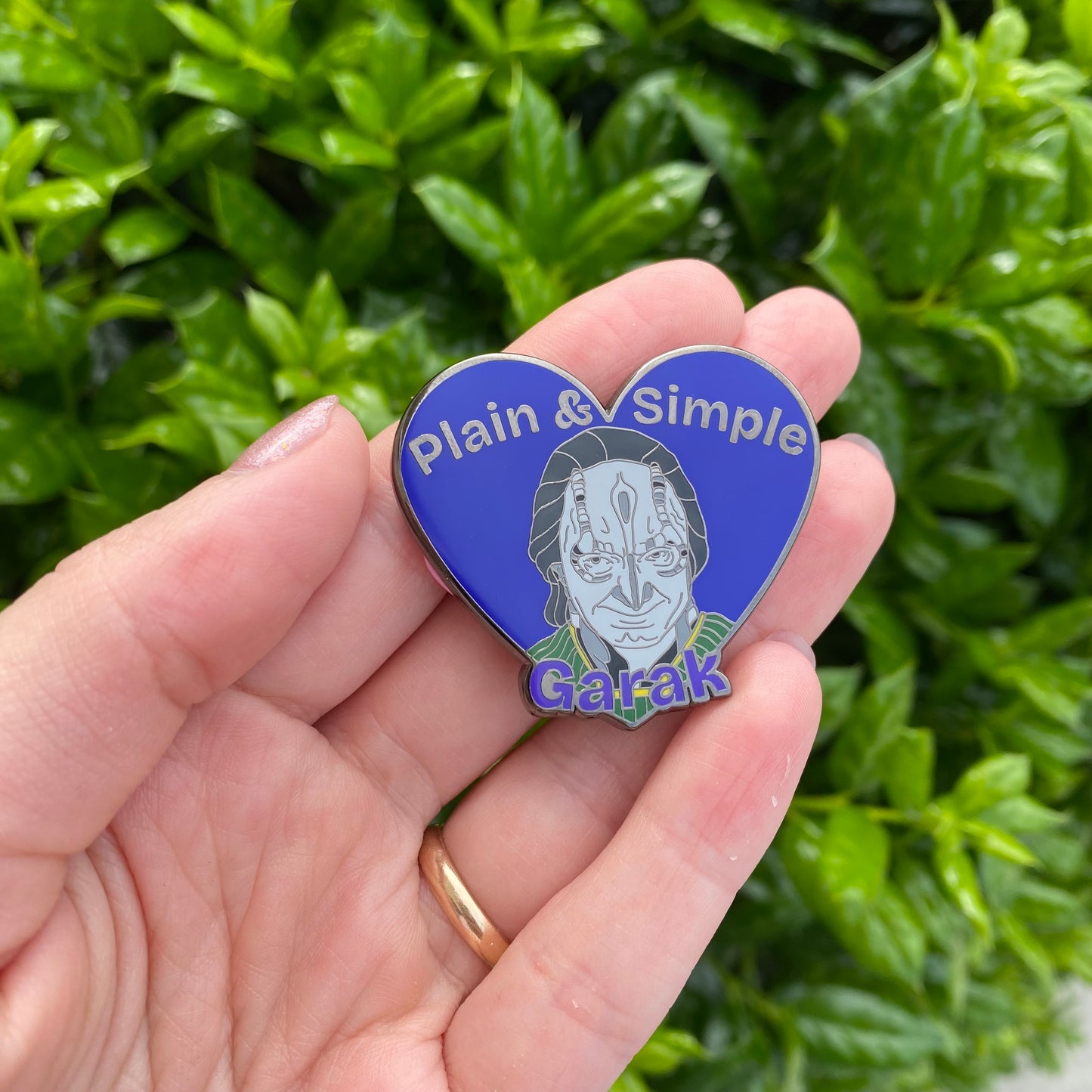 Plain & Simple Garak Enamel Pin