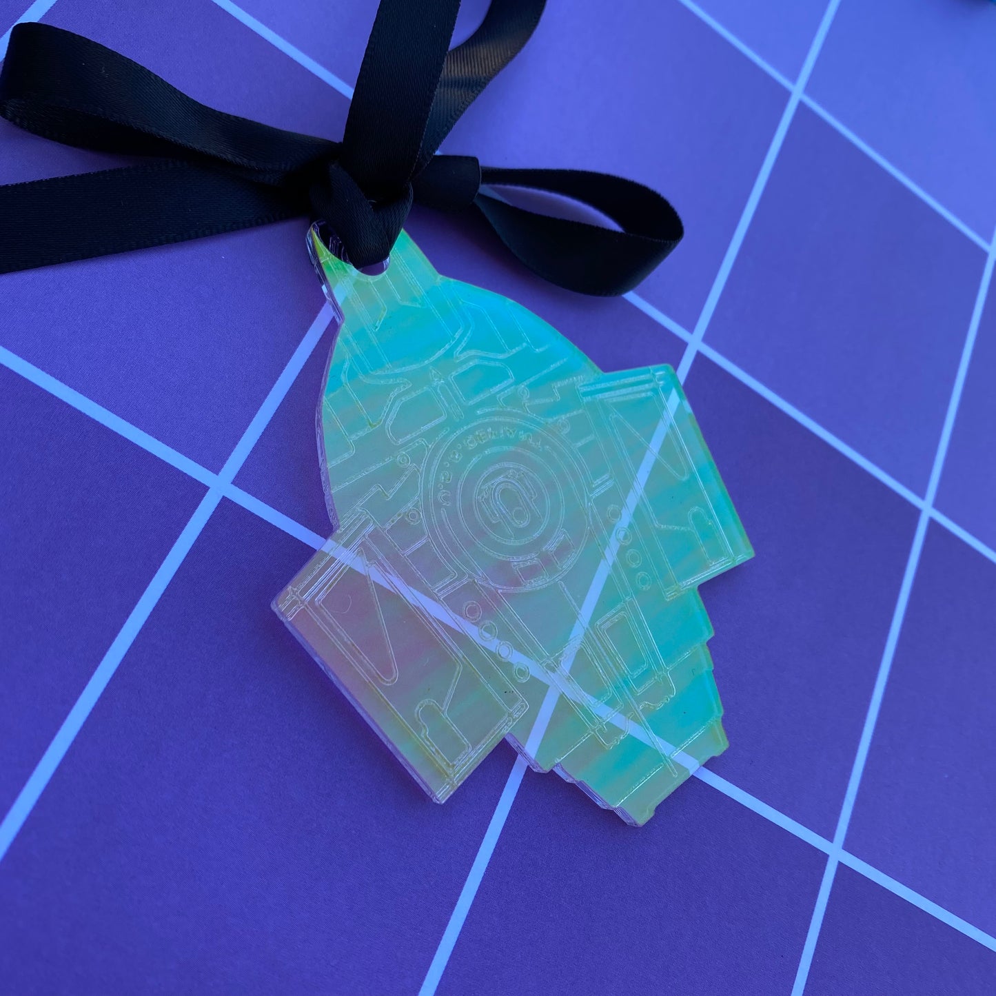 Defiant Iridescent Acrylic Ornament