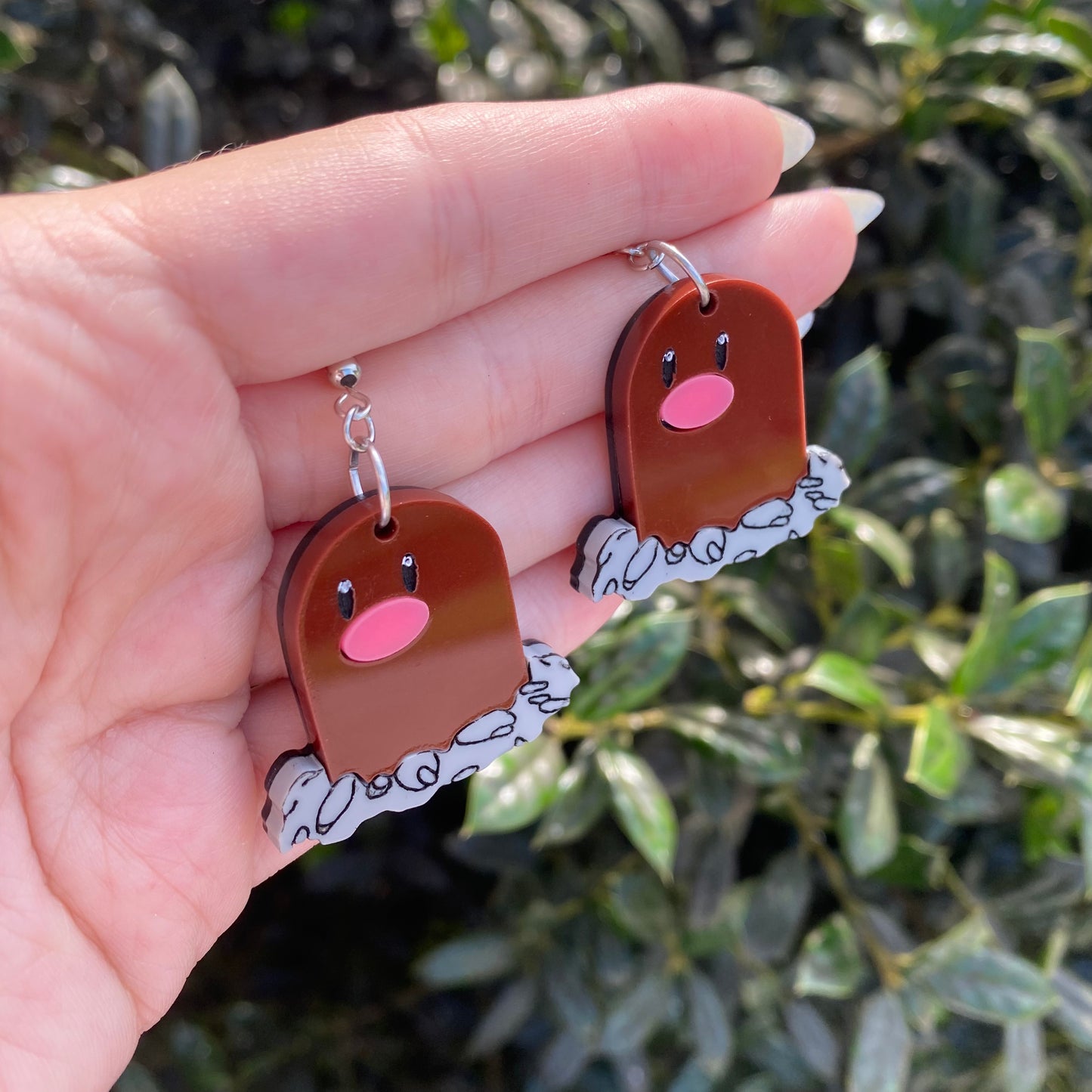 Diglett Acrylic Earrings