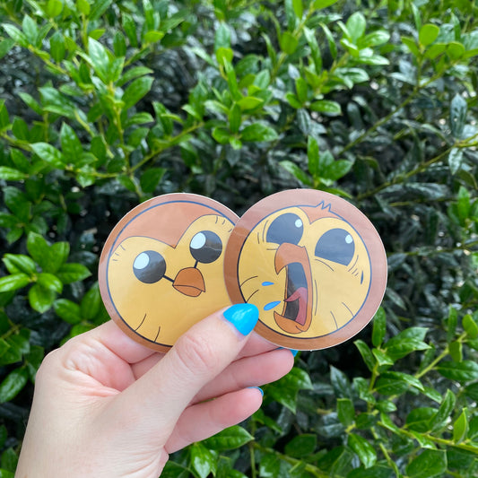 Smiling & Hootin’ 2.5” Vinyl Stickers