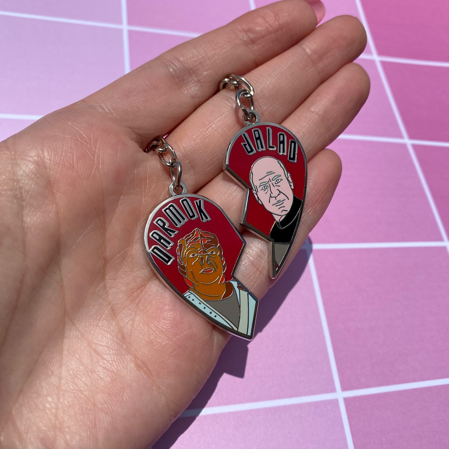 Darmok and Jalad Matching Enamel Keychains