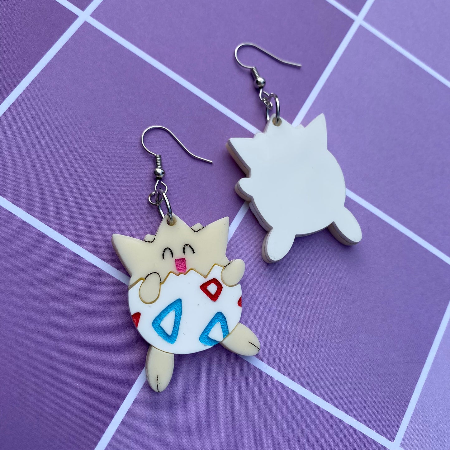 Togepi Acrylic Earrings