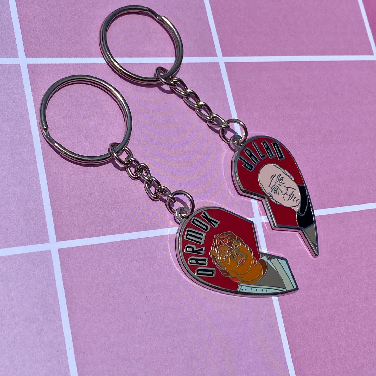 Darmok and Jalad Matching Enamel Keychains