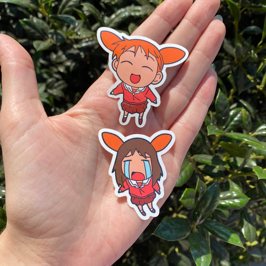 Chiyo and Osaka Flying Vinyl Sticker 2 Pack