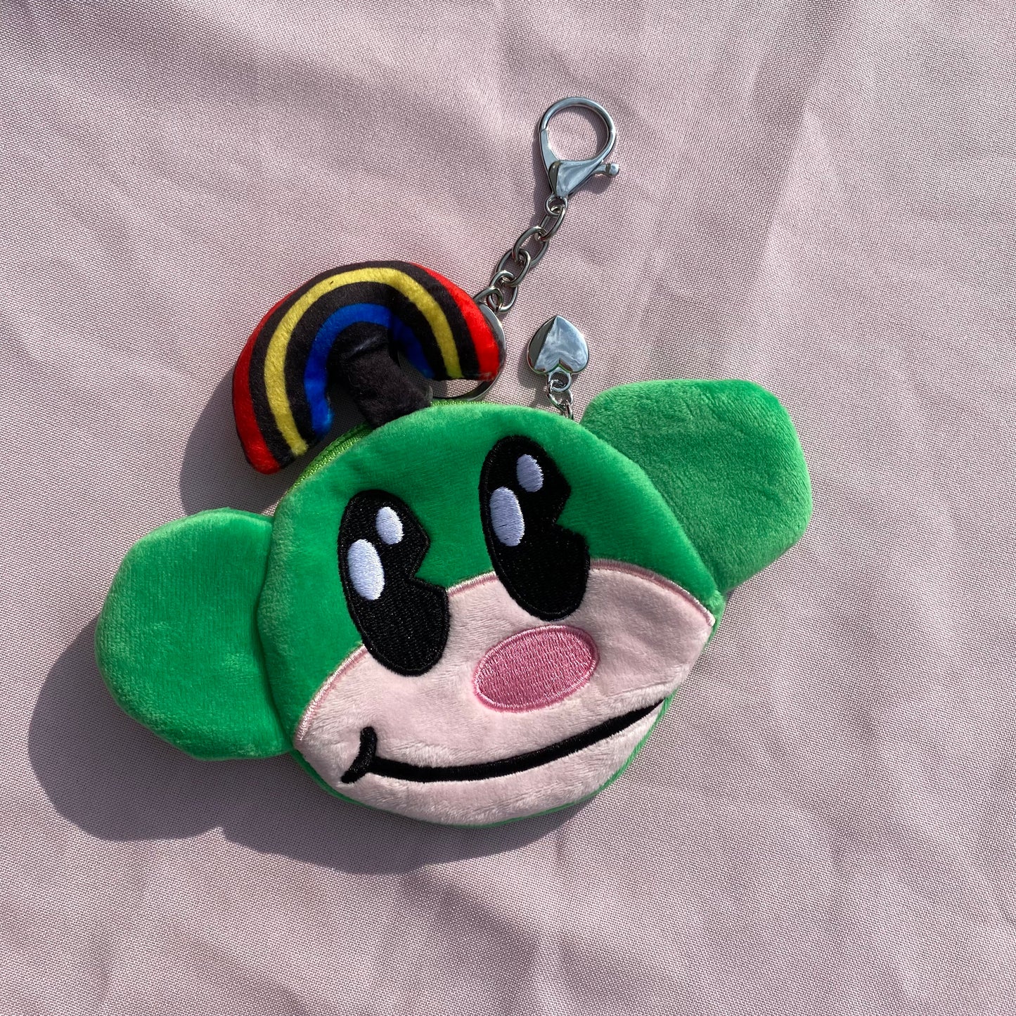 Rainbow Monkey Plush Coin Purse/Keychain