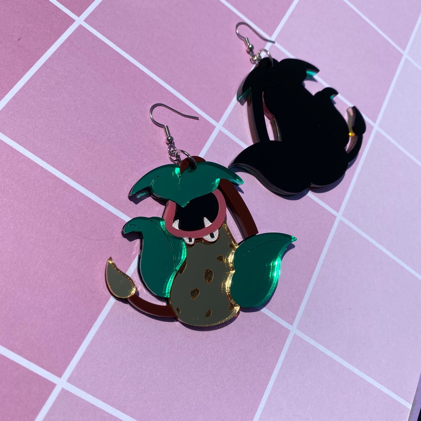 Victribell Mirror Acrylic Earrings