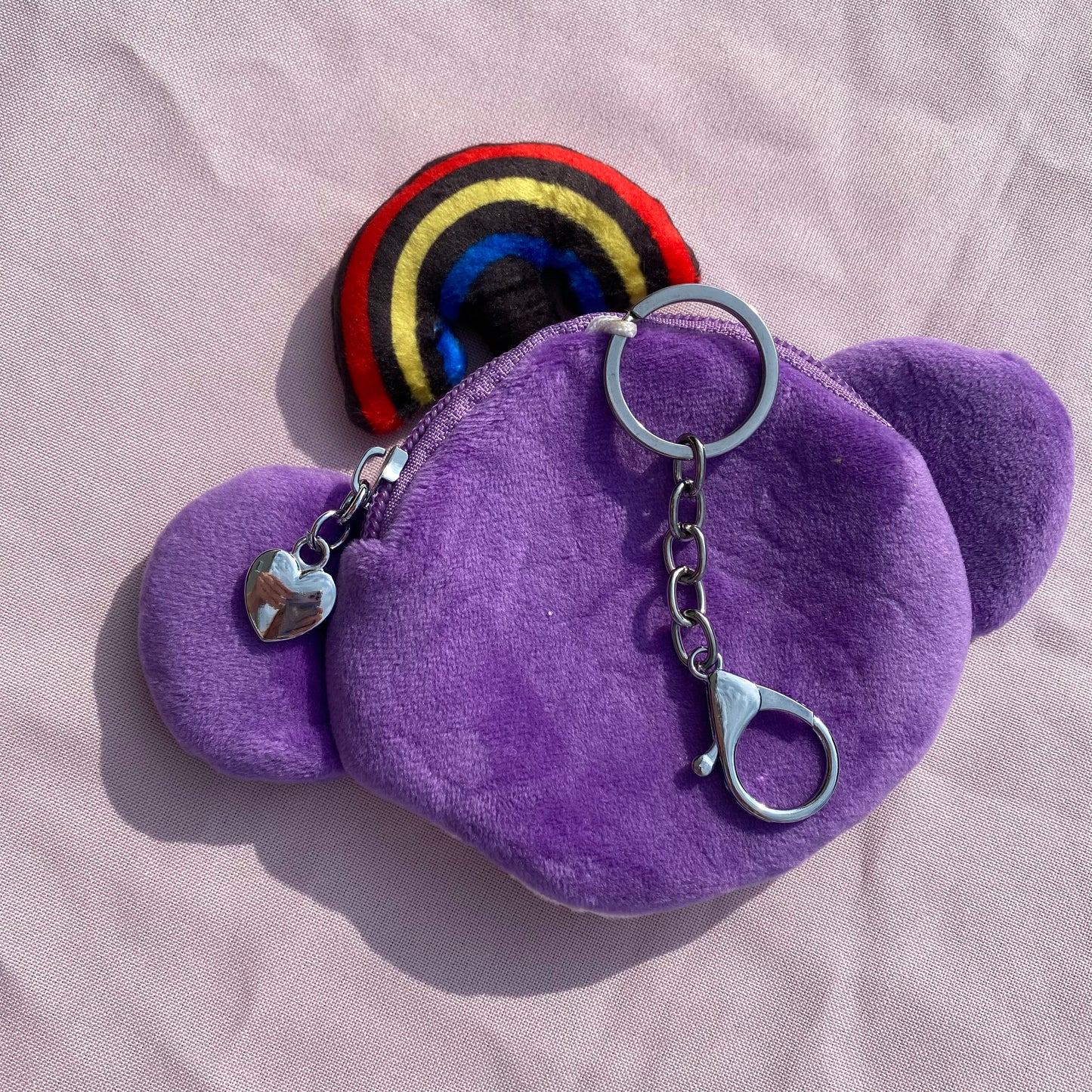 Rainbow Monkey Plush Coin Purse/Keychain
