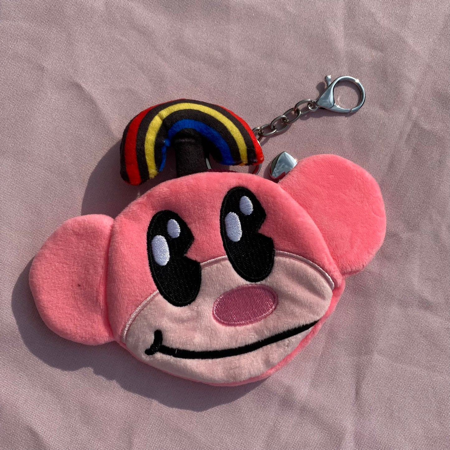 Rainbow Monkey Plush Coin Purse/Keychain