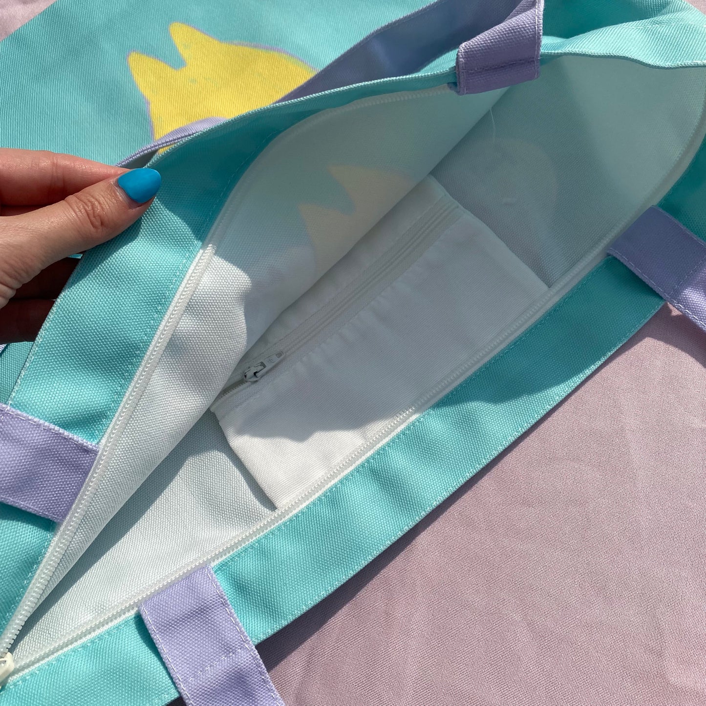 Hello EveryNYAN~ Zipper Tote Bag