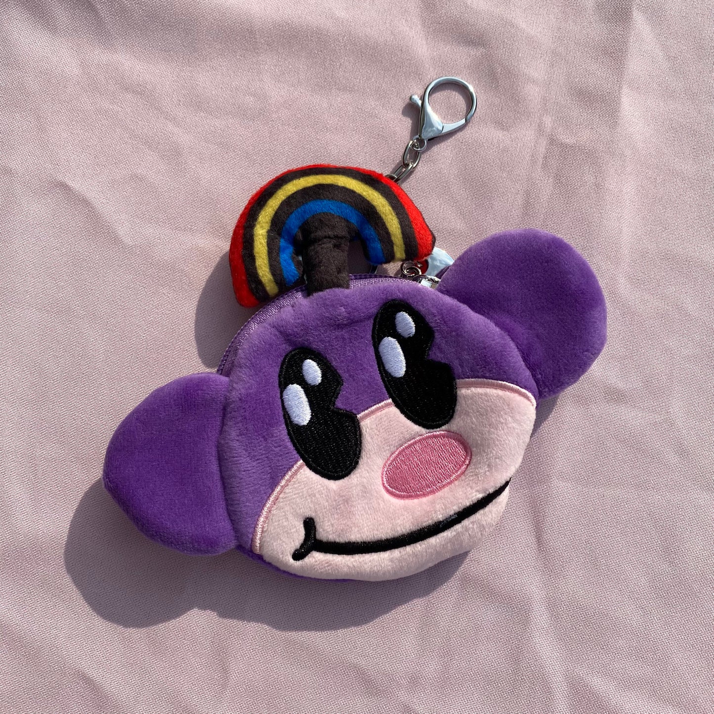 Rainbow Monkey Plush Coin Purse/Keychain