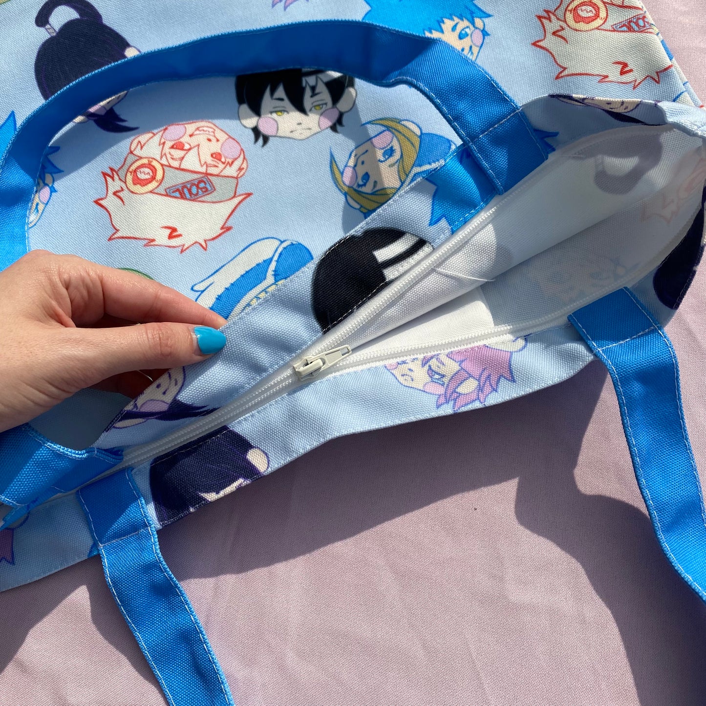 Chibi Soul Eater Zipper Tote Bag