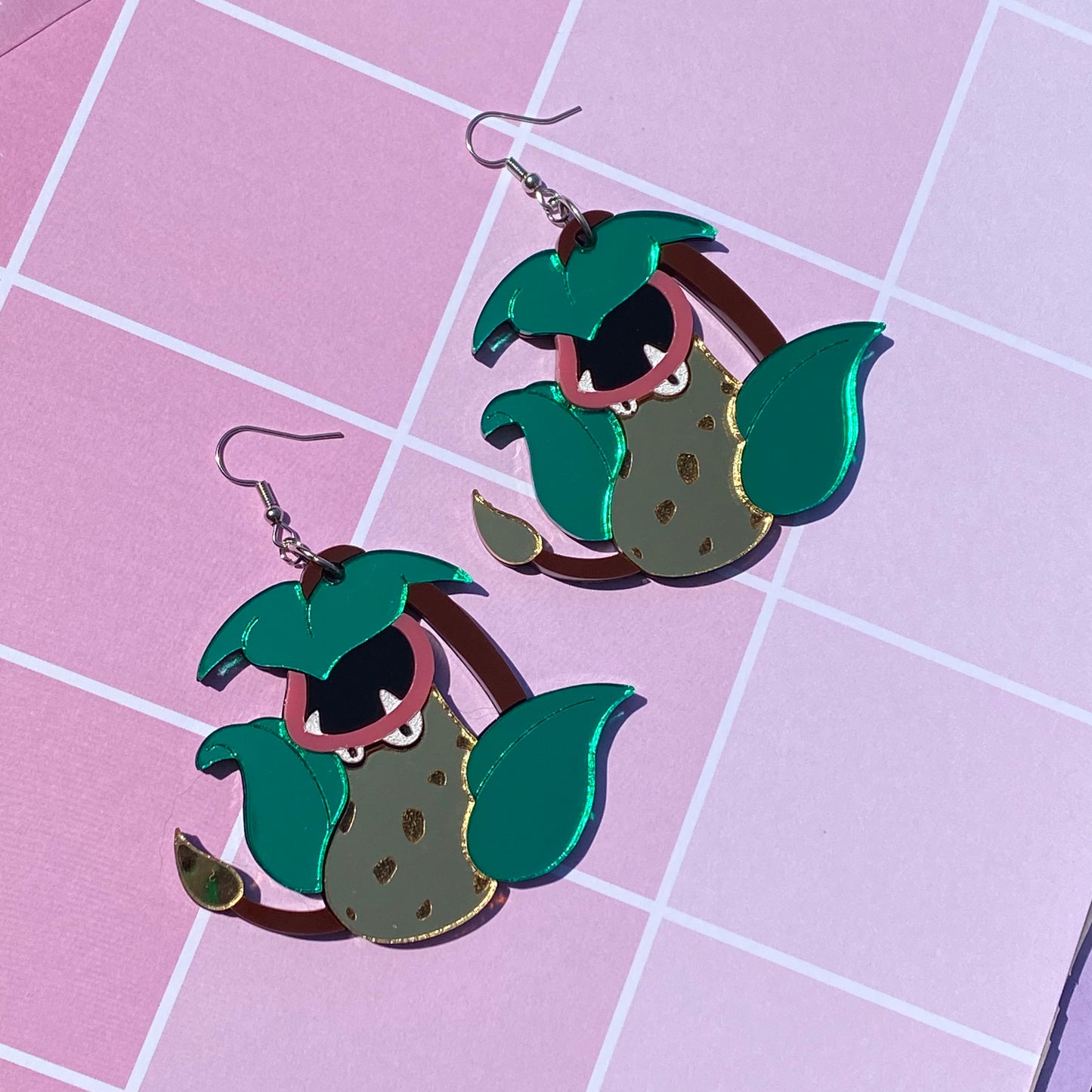 Victribell Mirror Acrylic Earrings