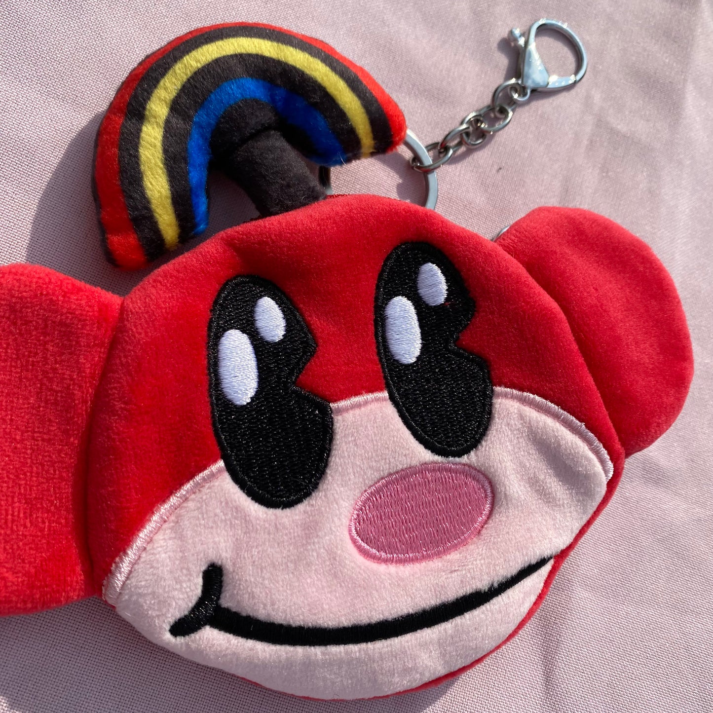 Rainbow Monkey Plush Coin Purse/Keychain