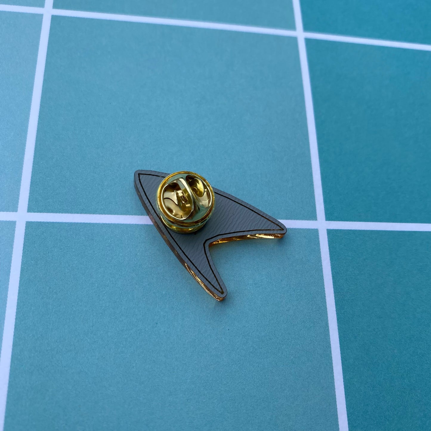 Gold Mirror TOS Acrylic Badge