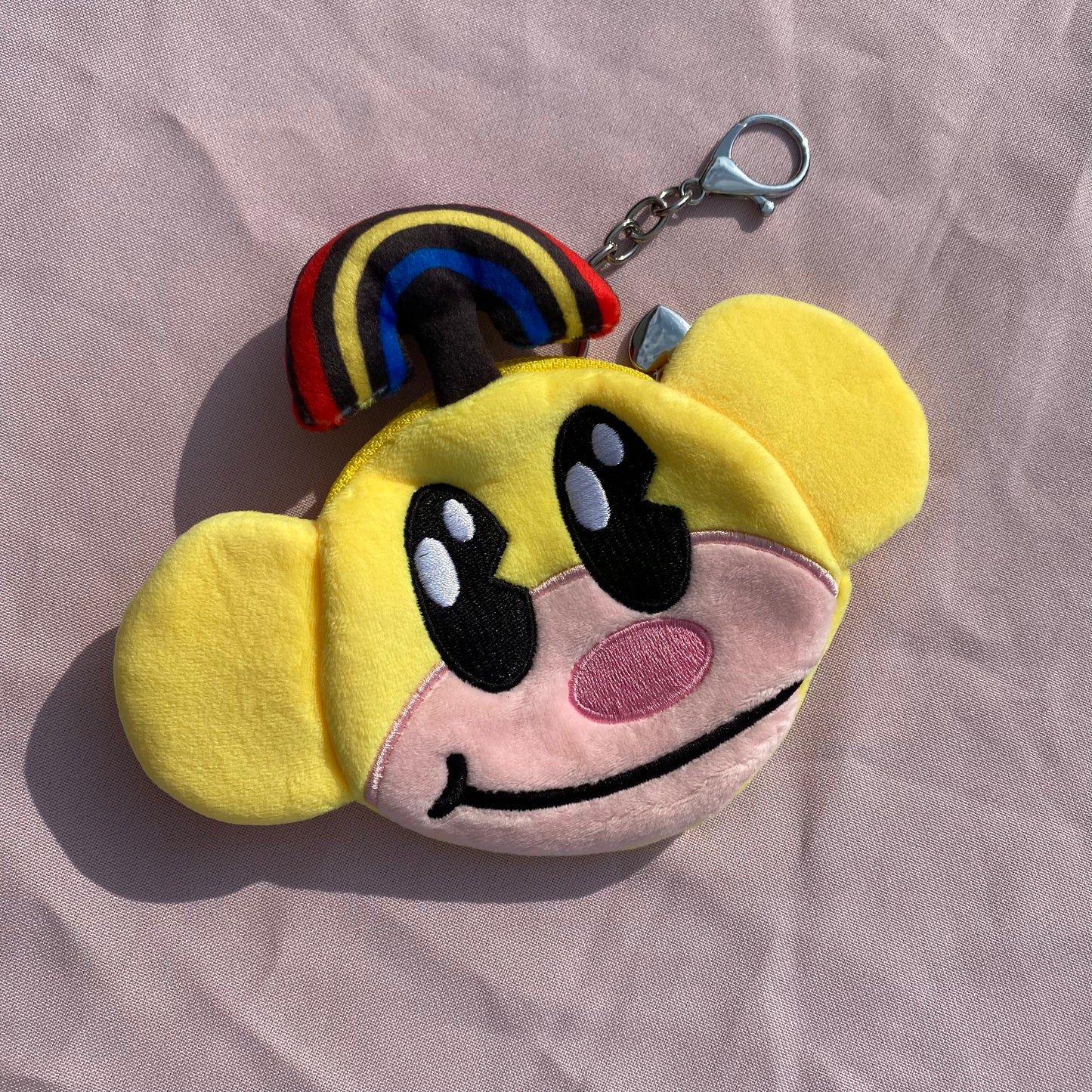 Rainbow Monkey Plush Coin Purse/Keychain