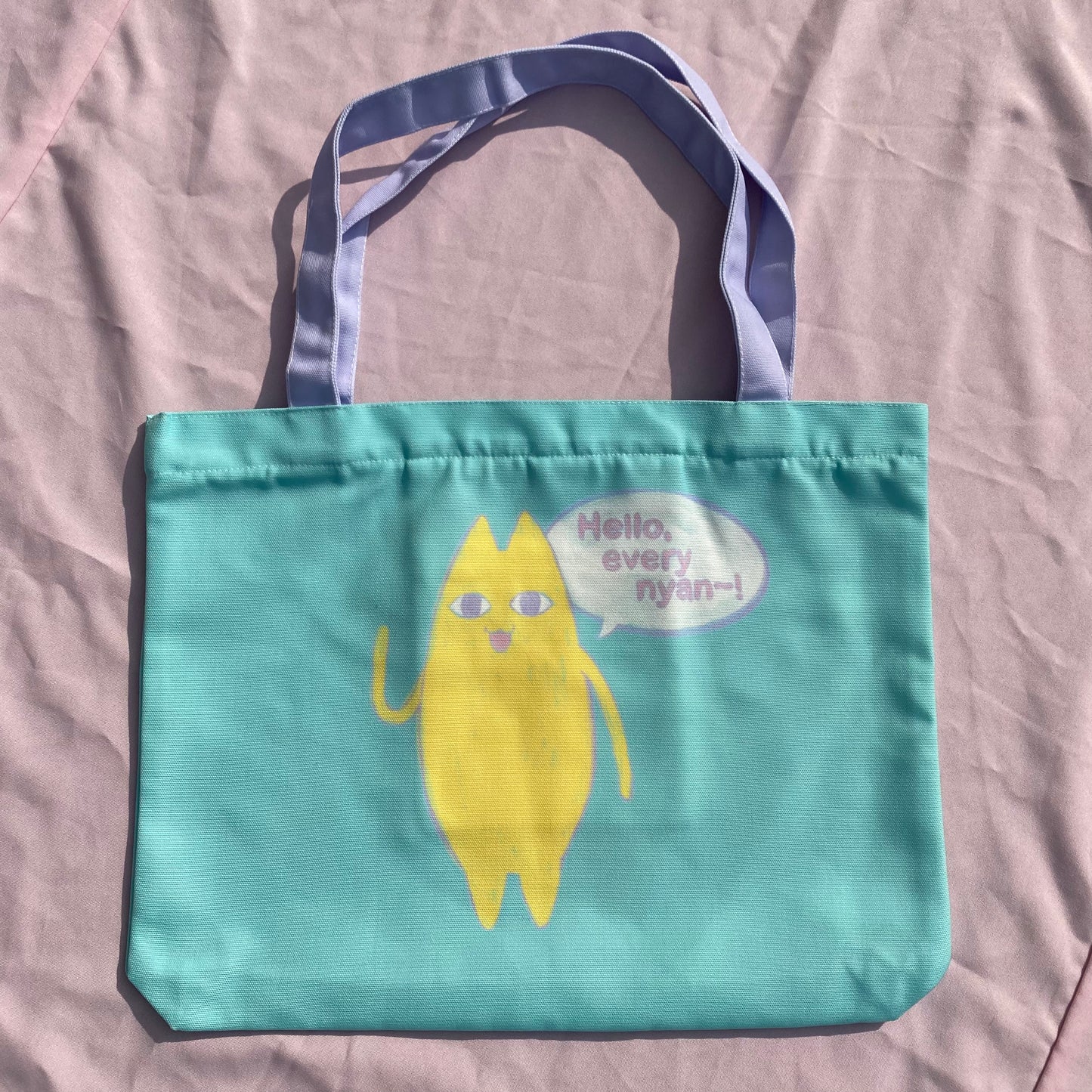 Hello EveryNYAN~ Zipper Tote Bag
