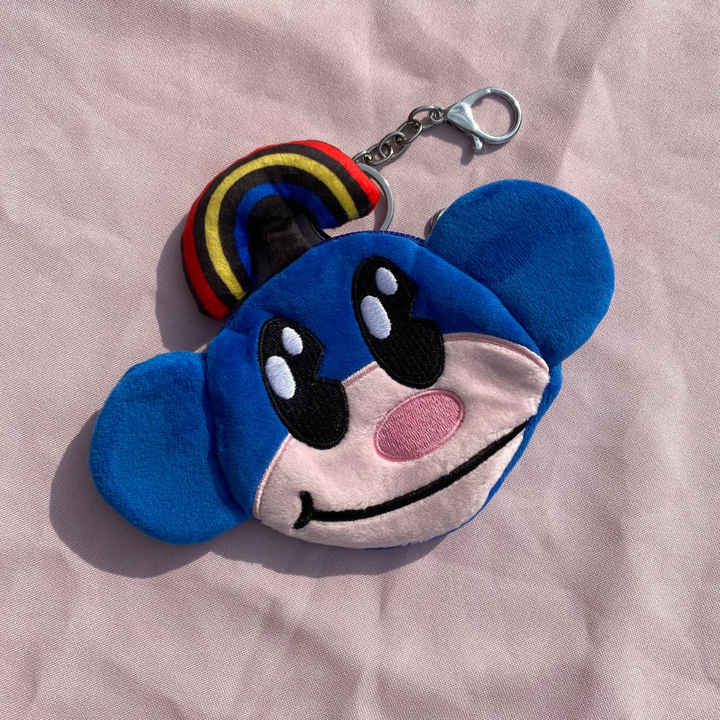 Rainbow Monkey Plush Coin Purse/Keychain