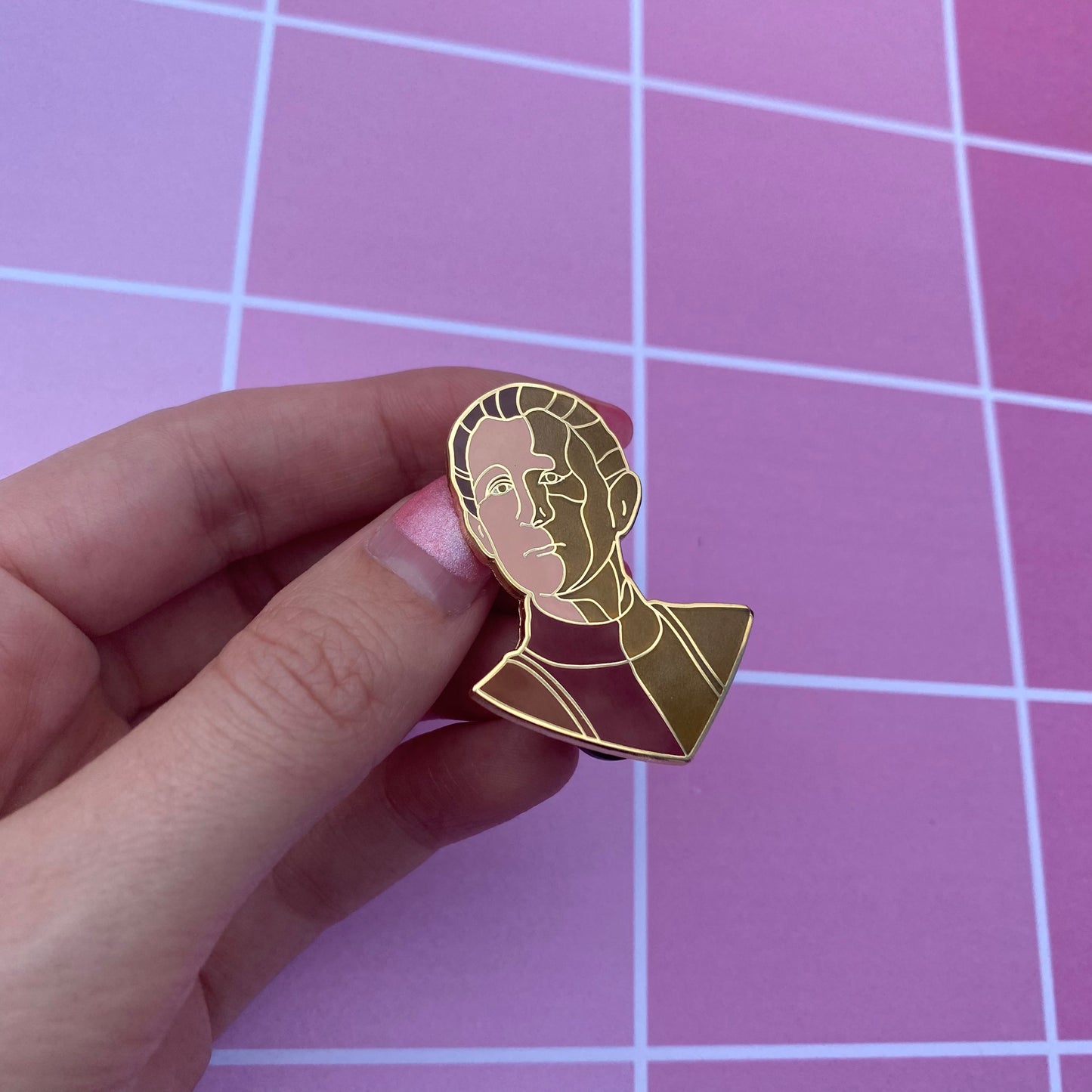 Transforming Odo Enamel Pin