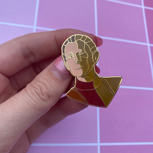 Transforming Odo Enamel Pin
