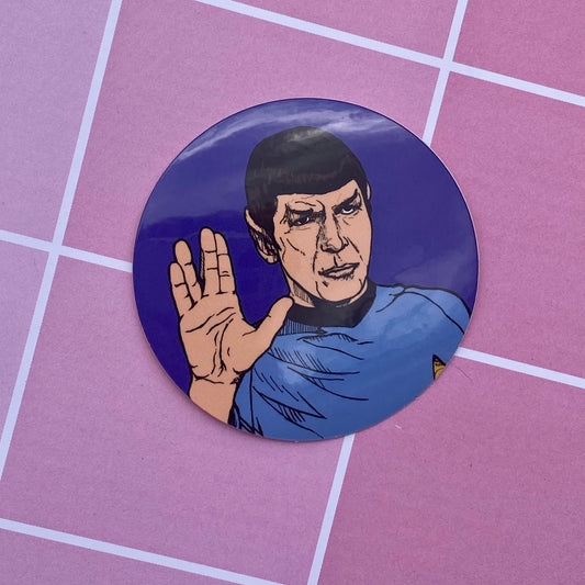 Blue Spock 2.5” Vinyl Sticker