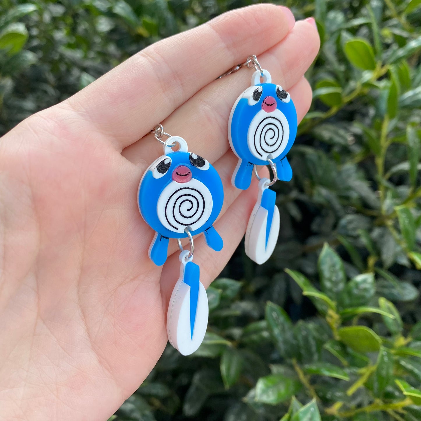 Poliwag Acrylic Earrings