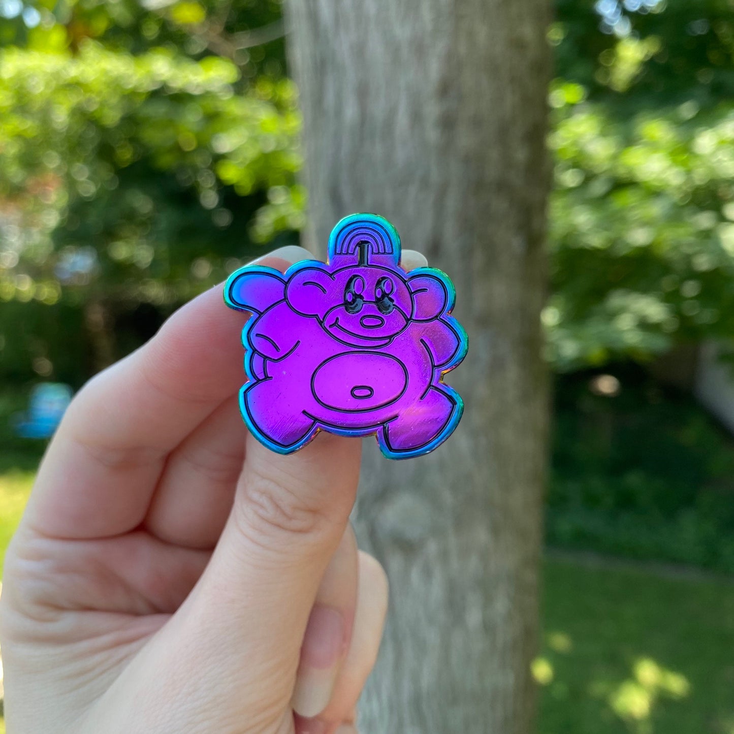 Rainbow Monkey Soft Enamel Pin