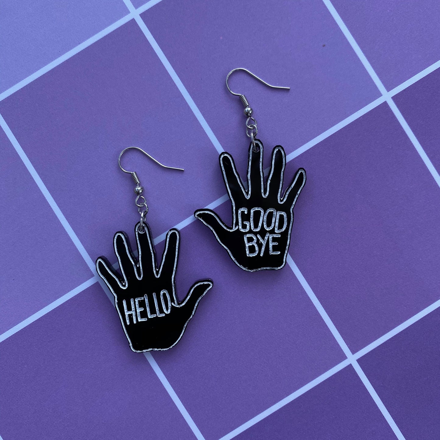 Umbrella Academy Klaus Hello-Goodbye Inspired Earrings