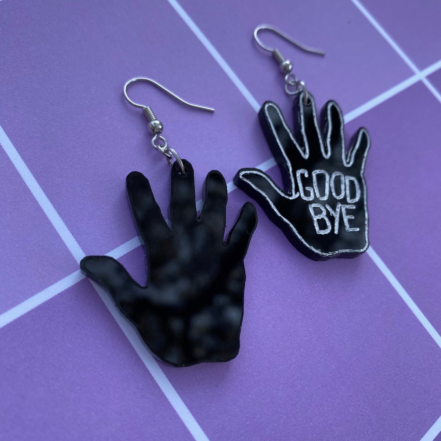 Umbrella Academy Klaus Hello-Goodbye Inspired Earrings