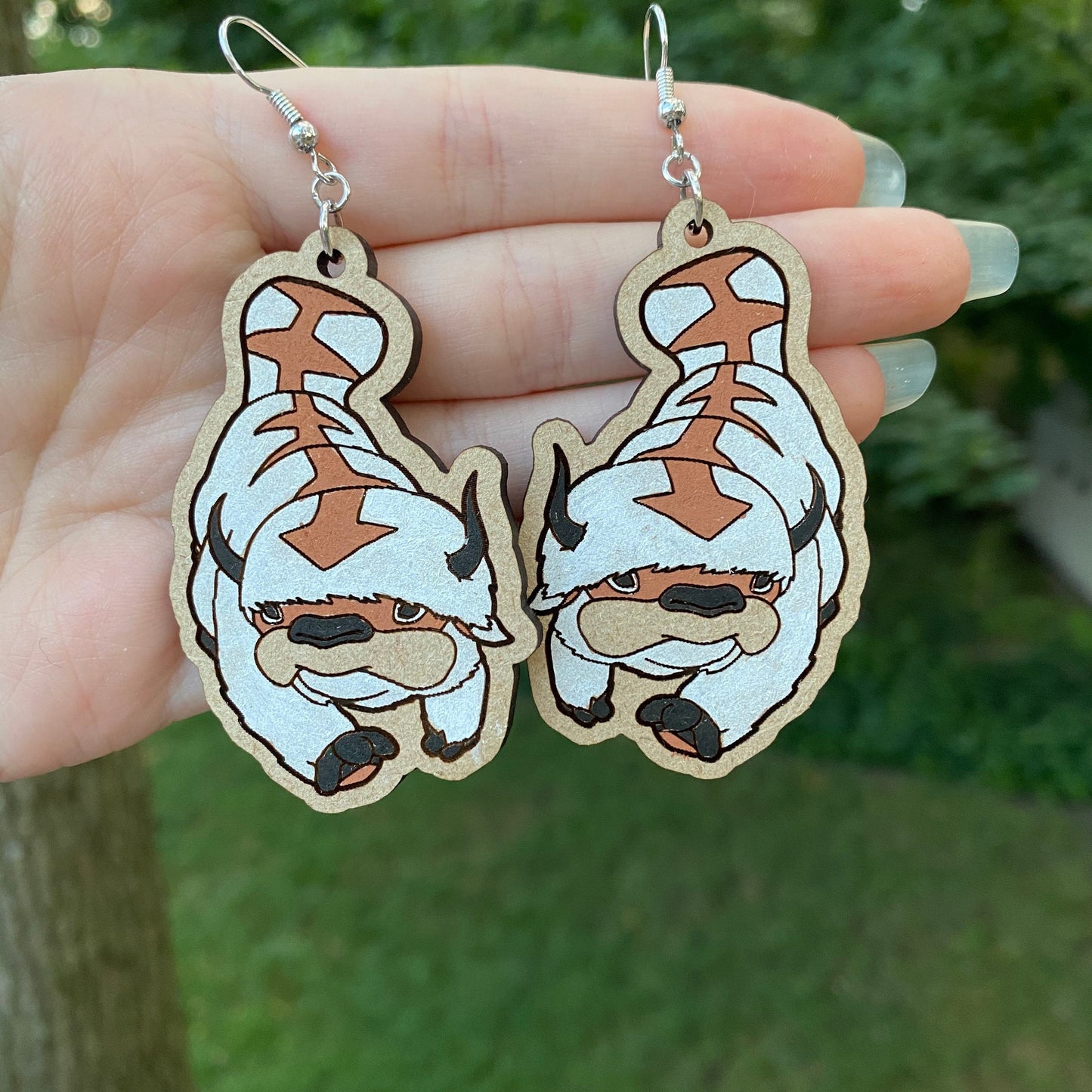 ATLA Appa Wood Engraved Earrings