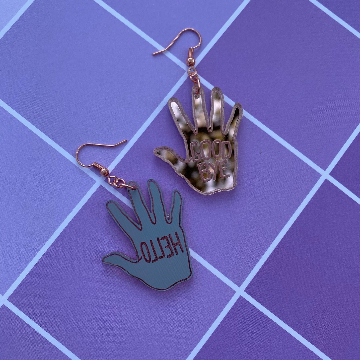 Umbrella Academy Klaus Hello-Goodbye Inspired Earrings