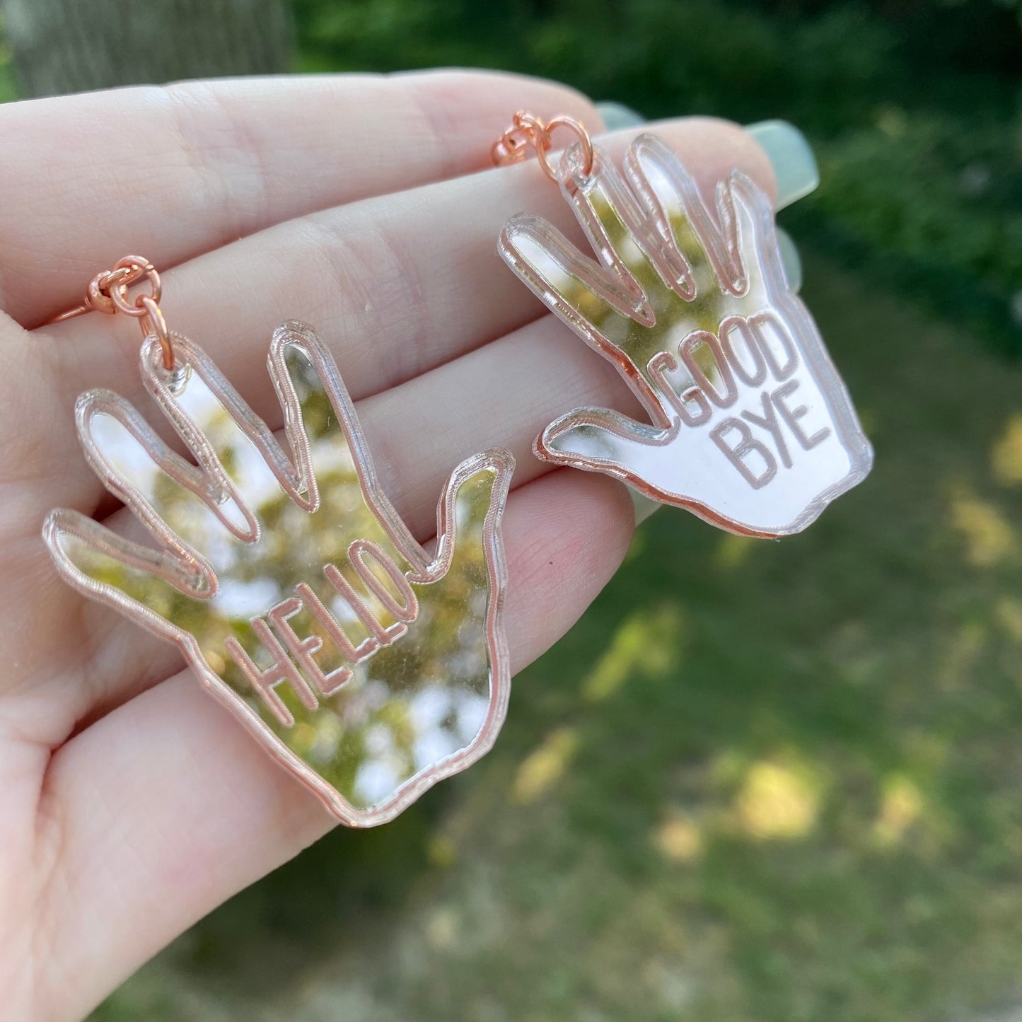 Umbrella Academy Klaus Hello-Goodbye Inspired Earrings