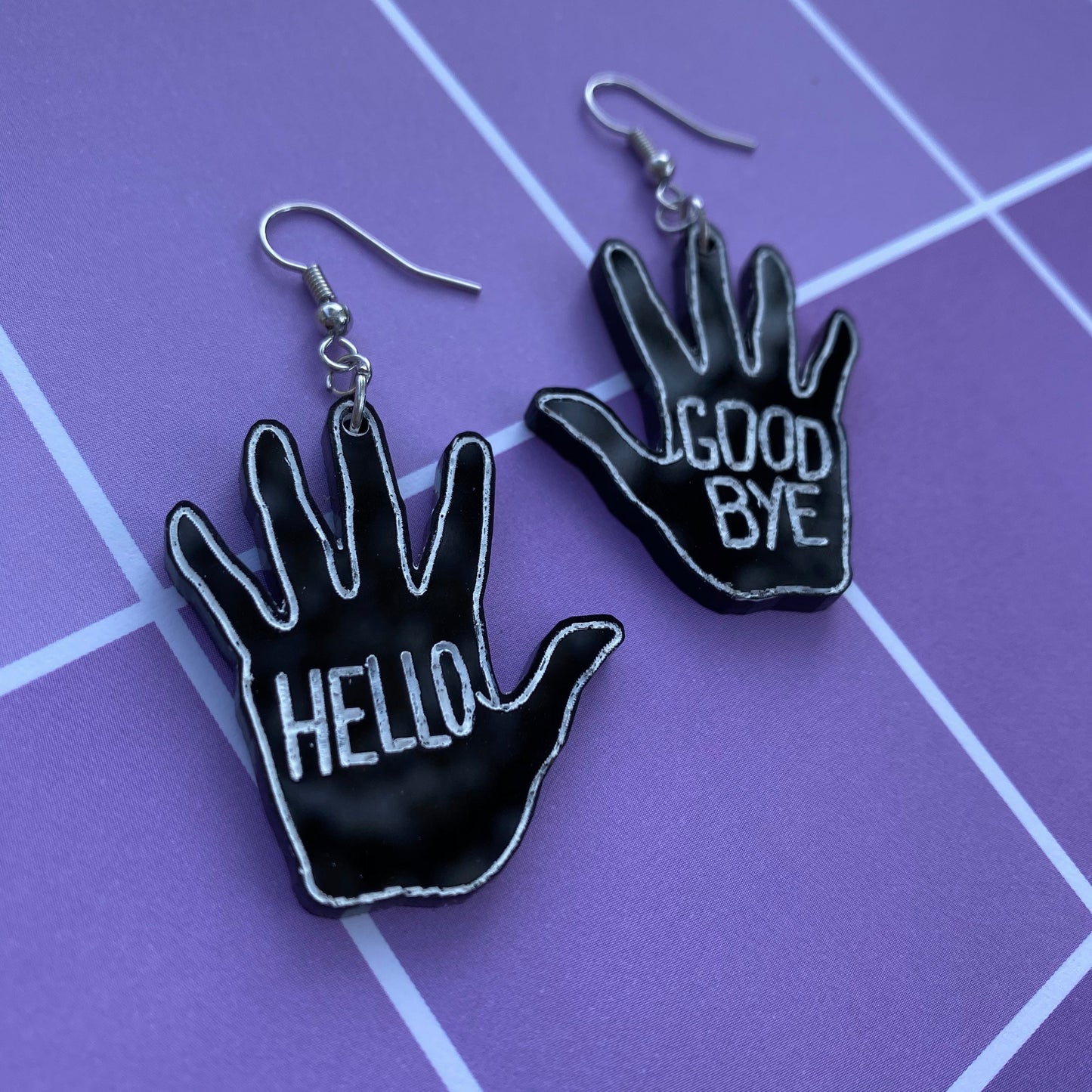 Umbrella Academy Klaus Hello-Goodbye Inspired Earrings