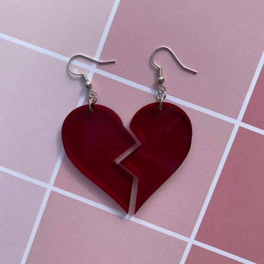 Broken Heart Earrings