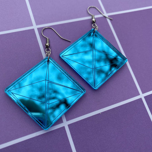 NGE Angel Ramiel Inspired Acrylic Earrings