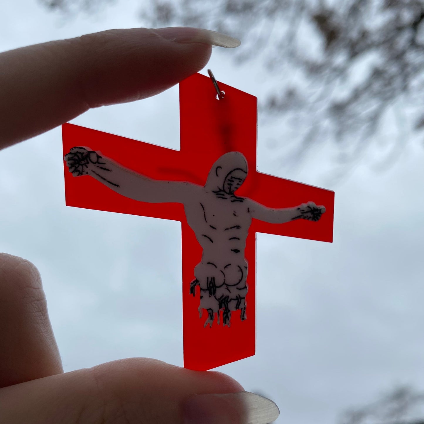 NGE Lilith Inspired Acrylic Earrings