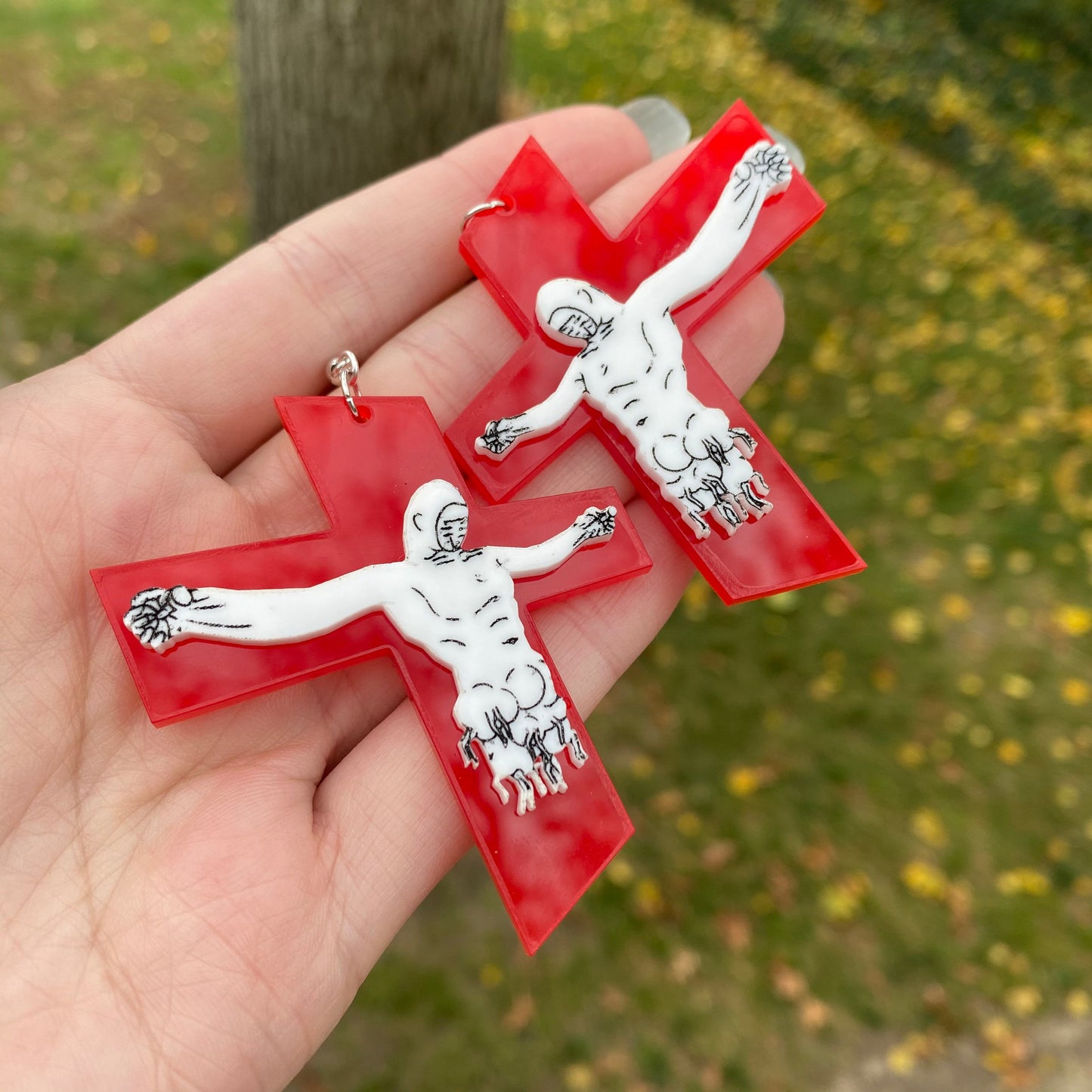 NGE Lilith Inspired Acrylic Earrings