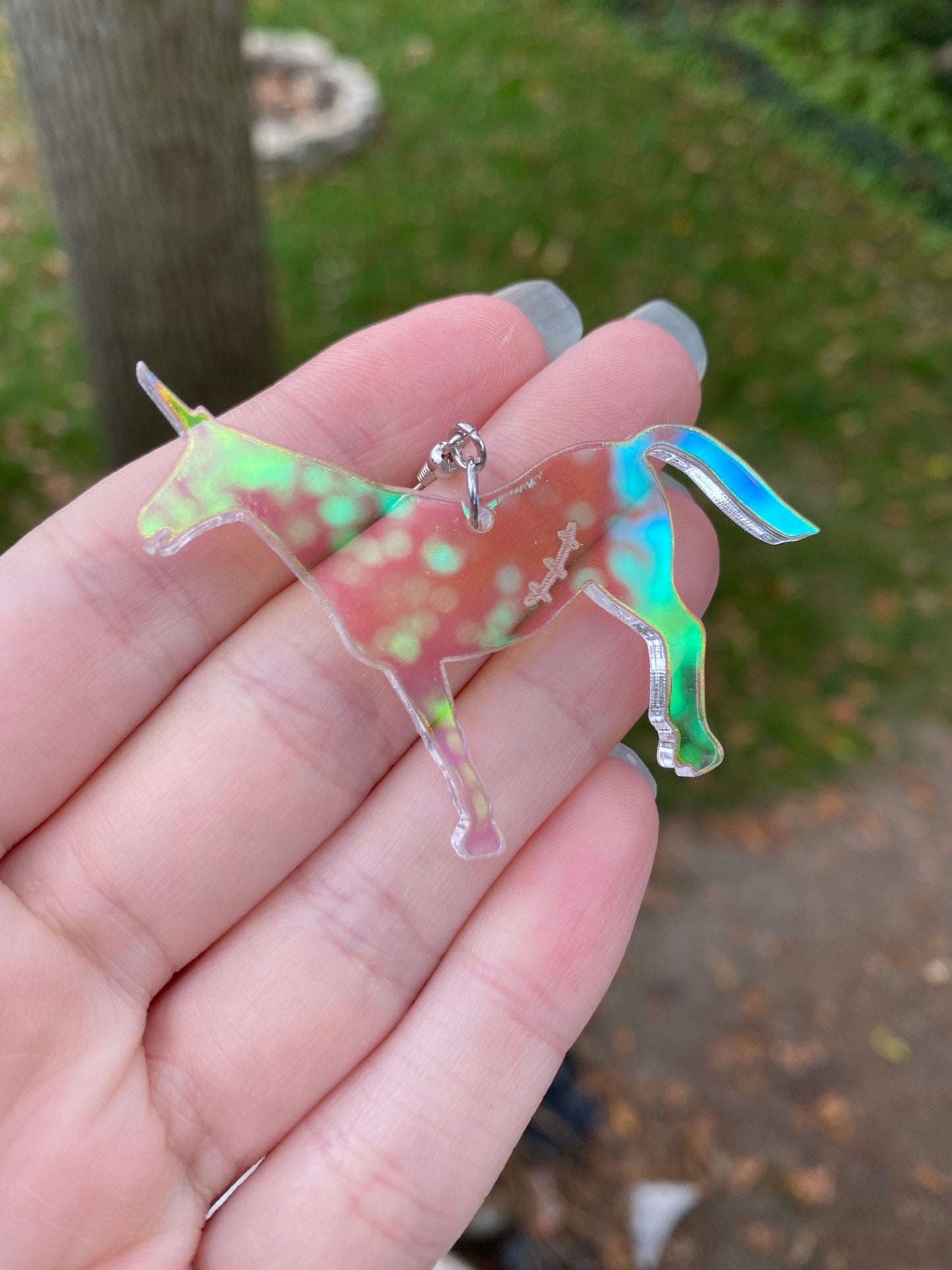 Charlie the Unicorn Inspired Acrylic Earrings