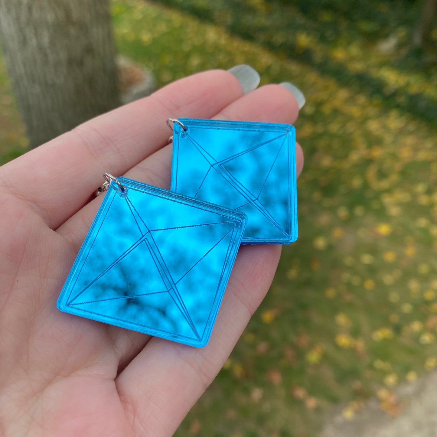 NGE Angel Ramiel Inspired Acrylic Earrings