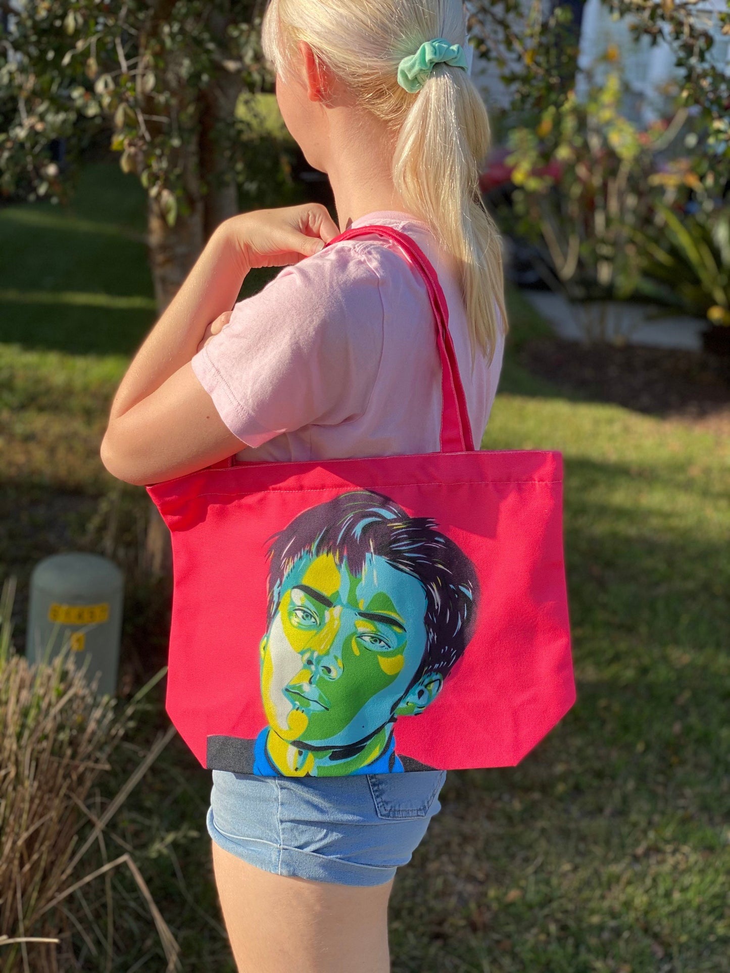 EXO Sehun Inspired Neon Tote Bag
